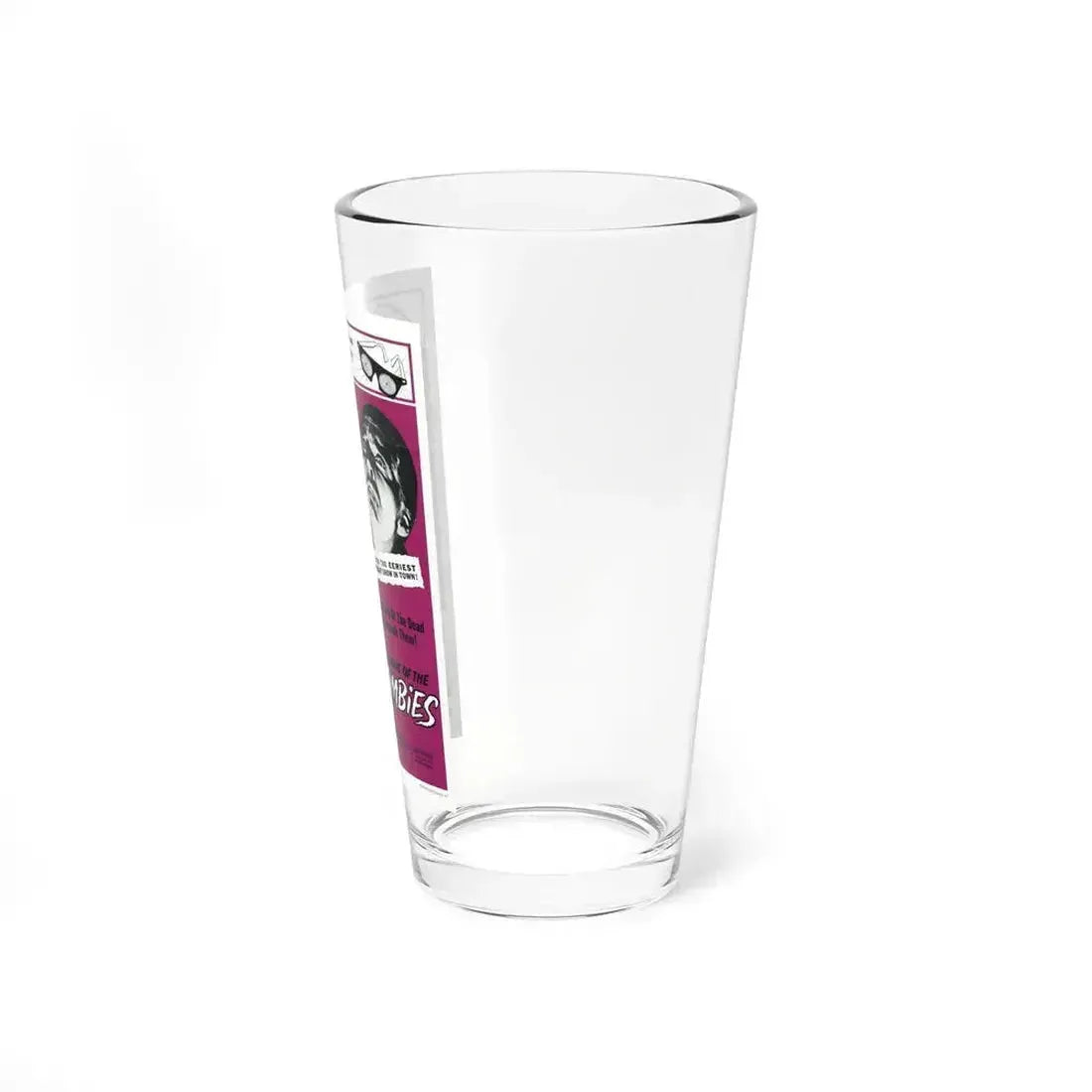 DRACULA PRINCE OF DARKNESS + THE PLAGUE OF THE ZOMBIES 1966 Movie Poster - Pint Glass 16oz - Go Mug Yourself