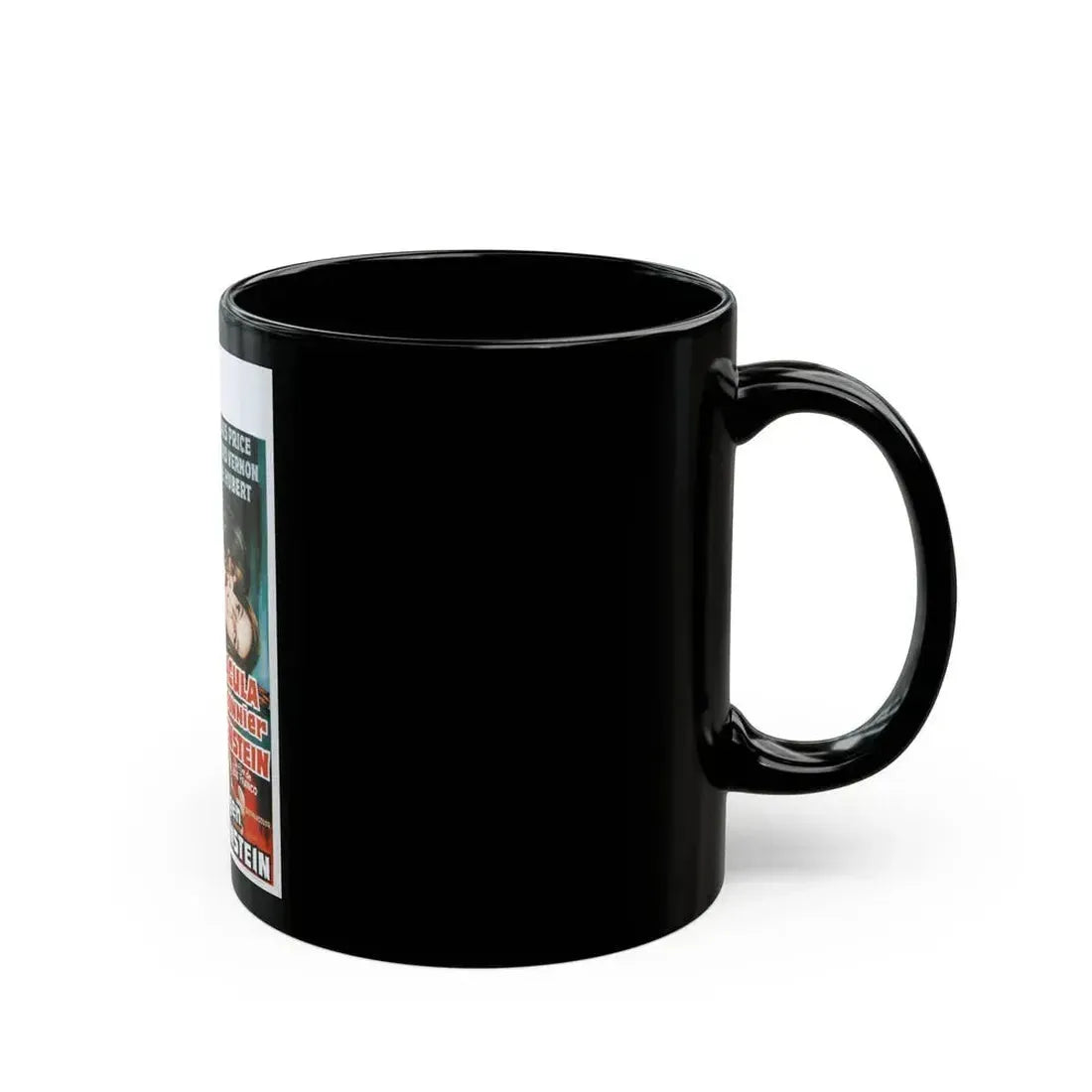 DRACULA, PRISONER OF FRANKENSTEIN (BELGIAN) 1972 Movie Poster - Black Coffee Mug - Go Mug Yourself