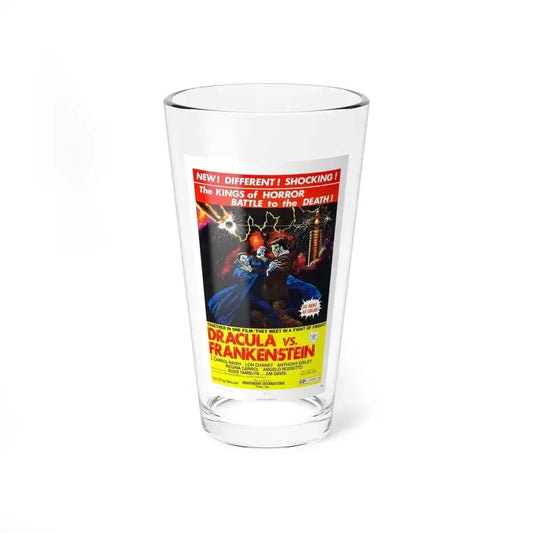 DRACULA VS. FRANKENSTEIN 1971 Movie Poster - Pint Glass 16oz 16oz - Go Mug Yourself