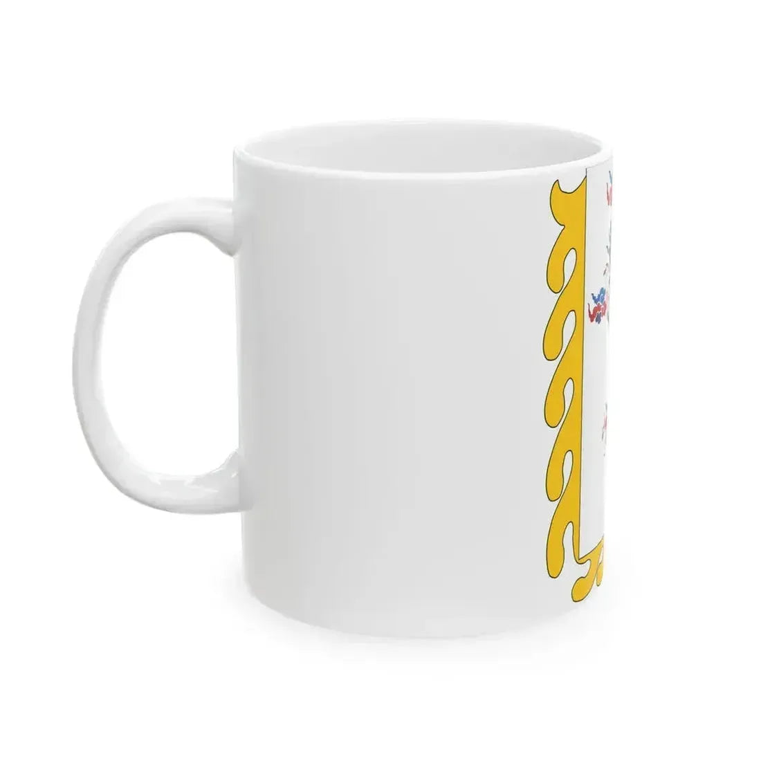 Dragon flag used by Du Wenxiu (China) White Coffee Mug - Go Mug Yourself