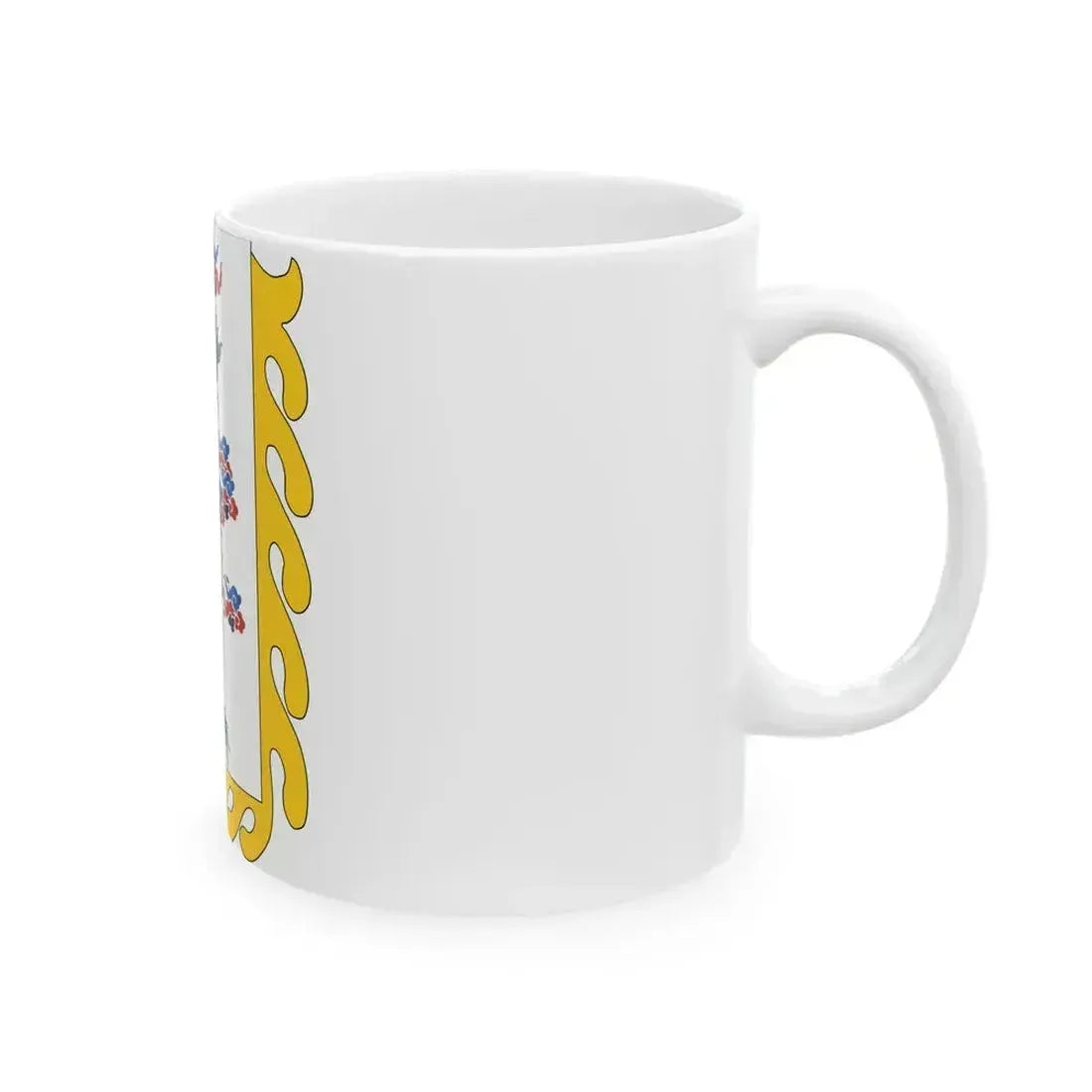 Dragon flag used by Du Wenxiu (China) White Coffee Mug - Go Mug Yourself