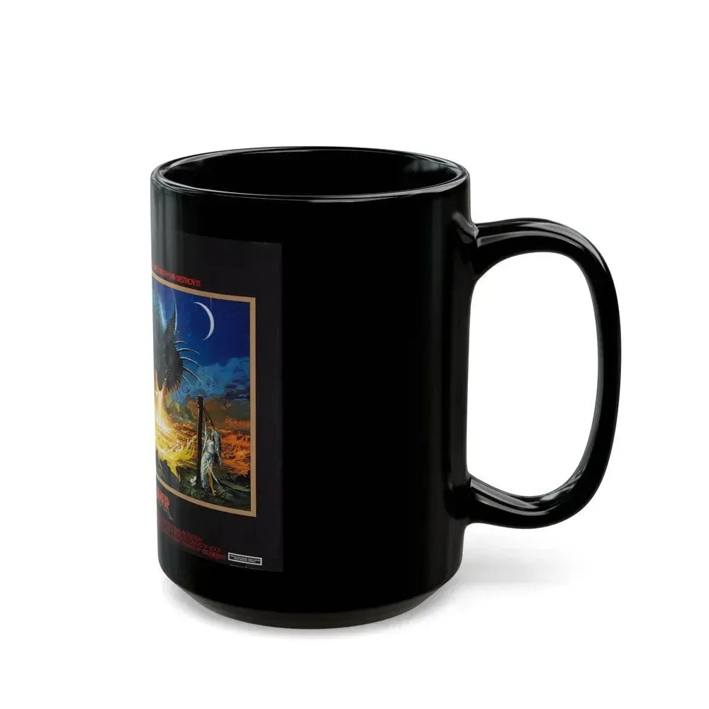 DRAGONSLAYER (ENGLISH) 1981 Movie Poster - Black Coffee Mug - Go Mug Yourself