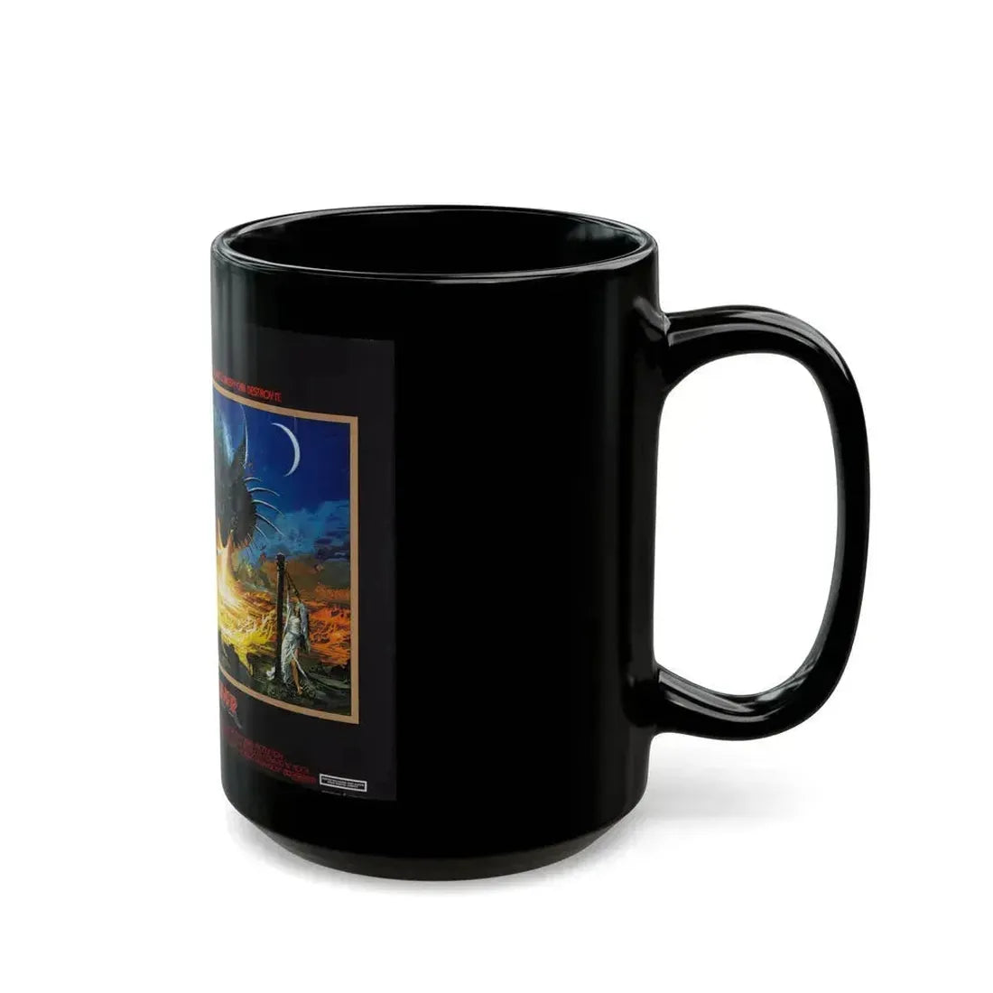 DRAGONSLAYER (ENGLISH) 1981 Movie Poster - Black Coffee Mug - Go Mug Yourself
