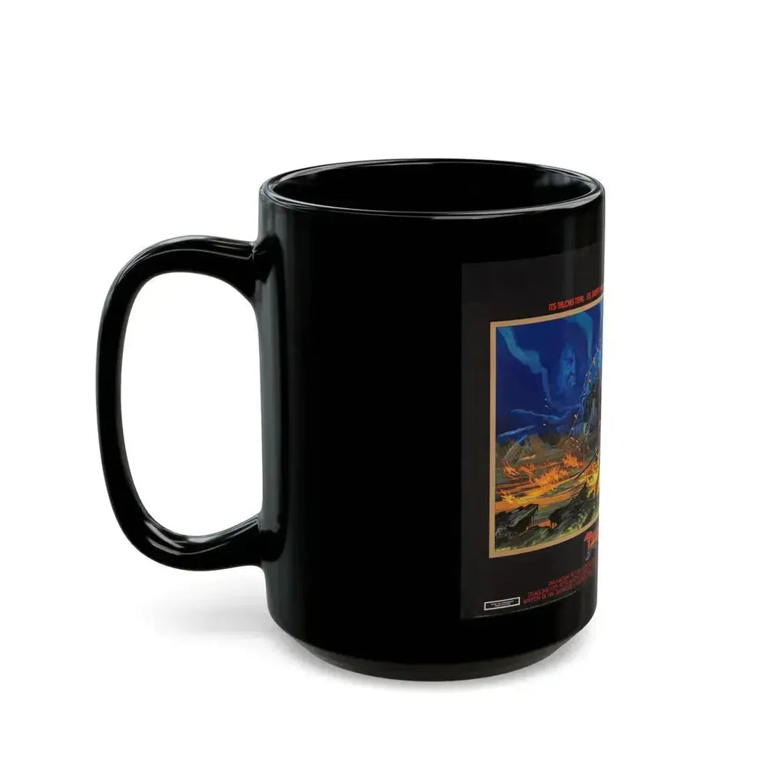 DRAGONSLAYER (ENGLISH) 1981 Movie Poster - Black Coffee Mug - Go Mug Yourself