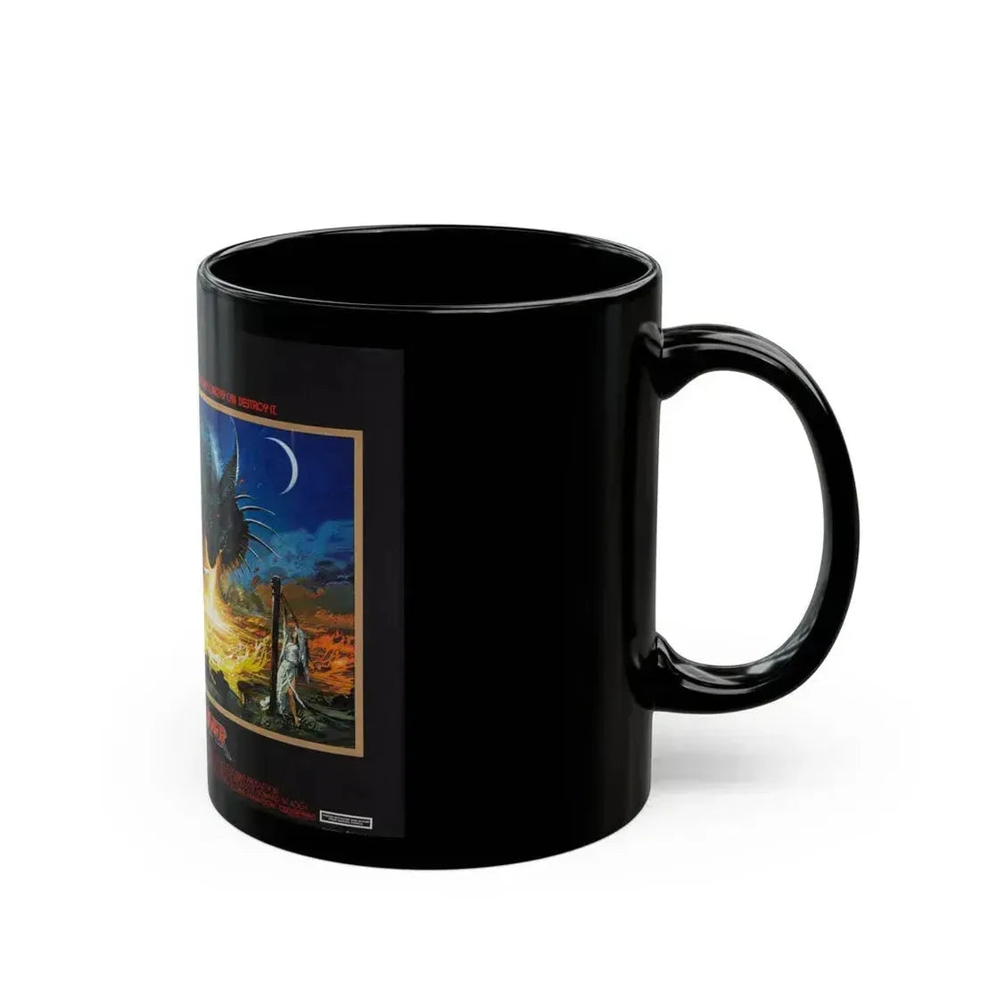 DRAGONSLAYER (ENGLISH) 1981 Movie Poster - Black Coffee Mug - Go Mug Yourself