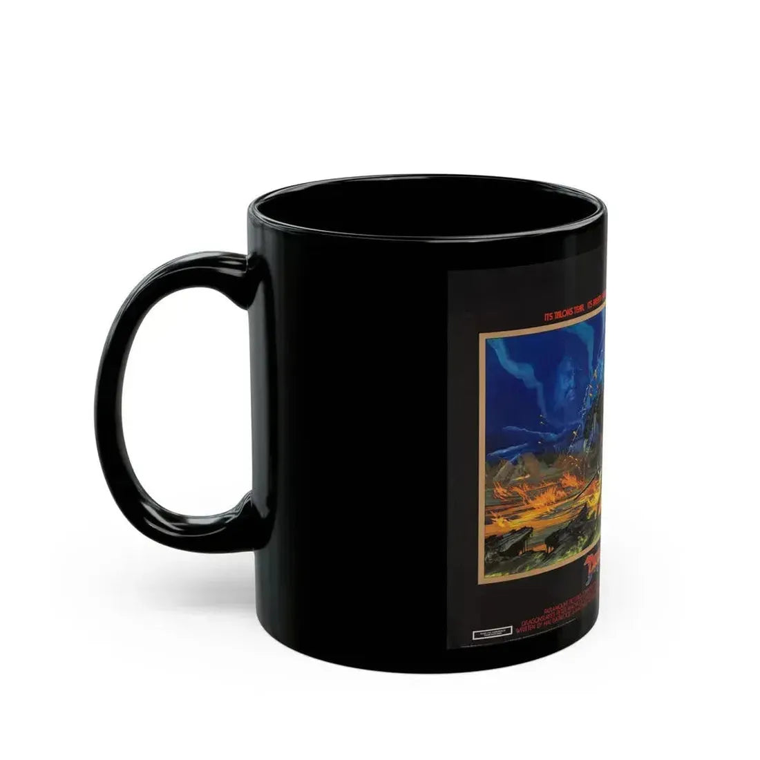 DRAGONSLAYER (ENGLISH) 1981 Movie Poster - Black Coffee Mug - Go Mug Yourself