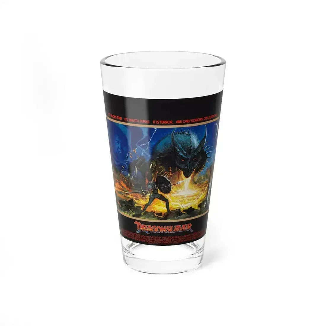 DRAGONSLAYER (ENGLISH) 1981 Movie Poster - Pint Glass 16oz 16oz - Go Mug Yourself