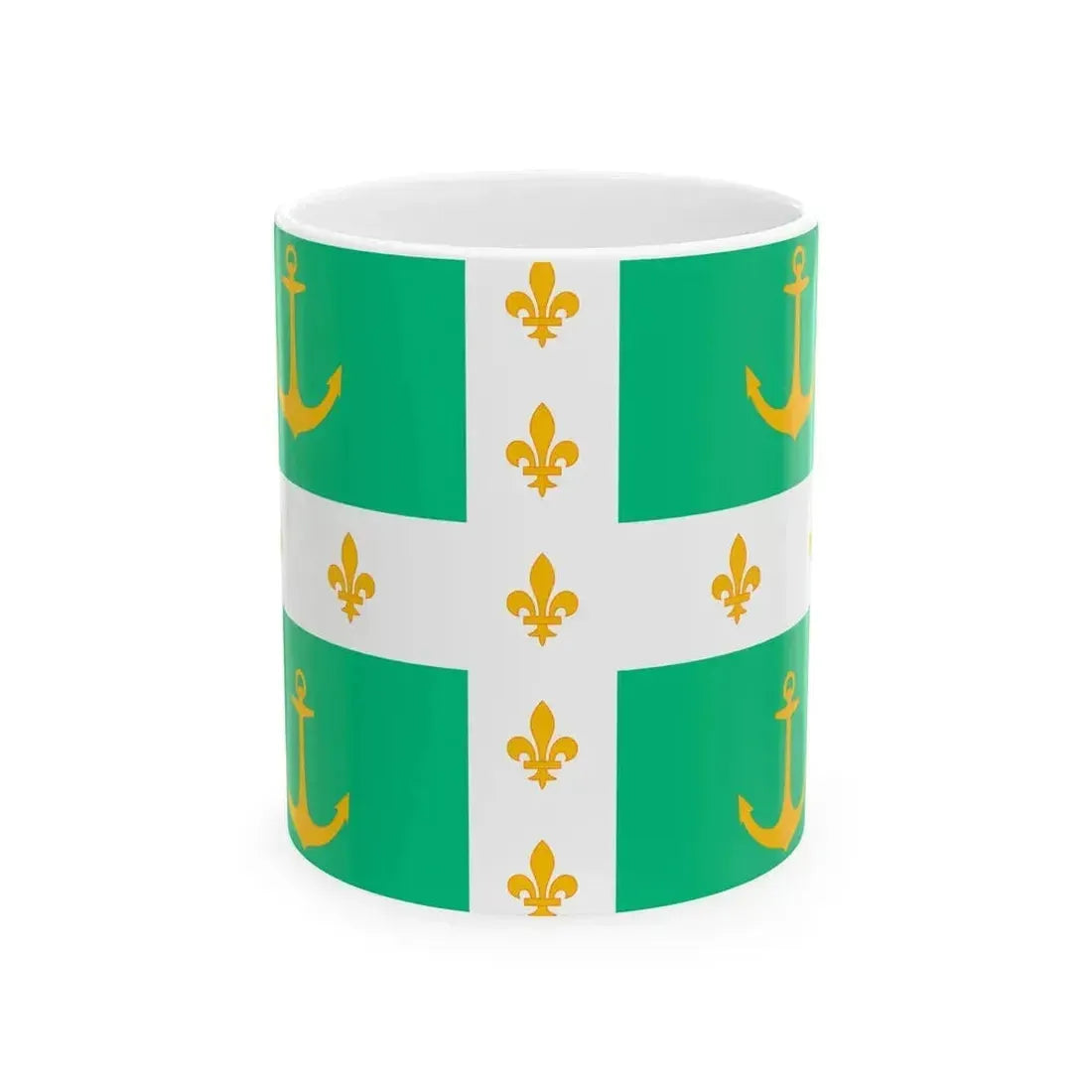 Drapeau Arsenal Rochefort (Belgium) White Coffee Mug 11oz - Go Mug Yourself