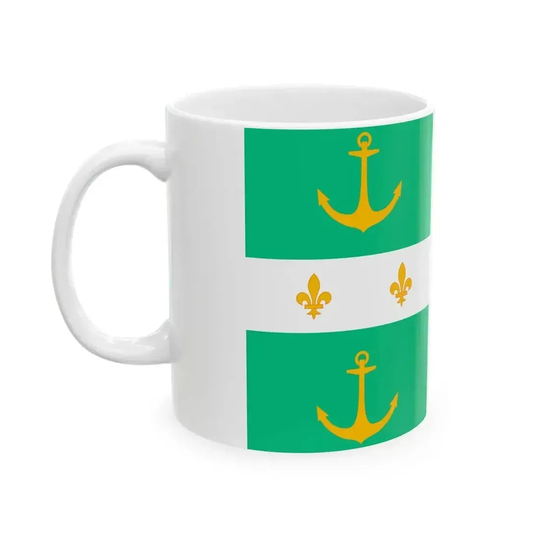 Drapeau Arsenal Rochefort (Belgium) White Coffee Mug - Go Mug Yourself