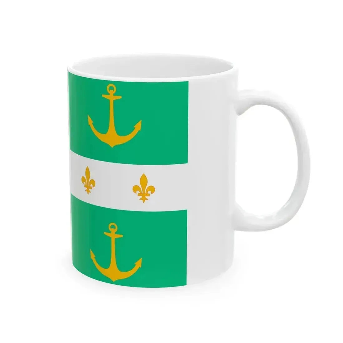 Drapeau Arsenal Rochefort (Belgium) White Coffee Mug - Go Mug Yourself