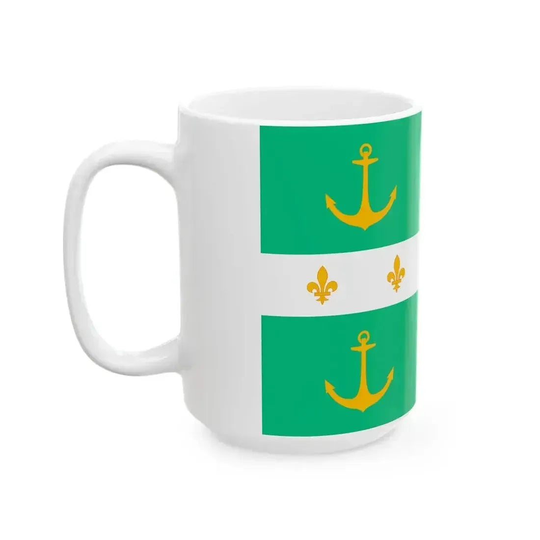 Drapeau Arsenal Rochefort (Belgium) White Coffee Mug - Go Mug Yourself