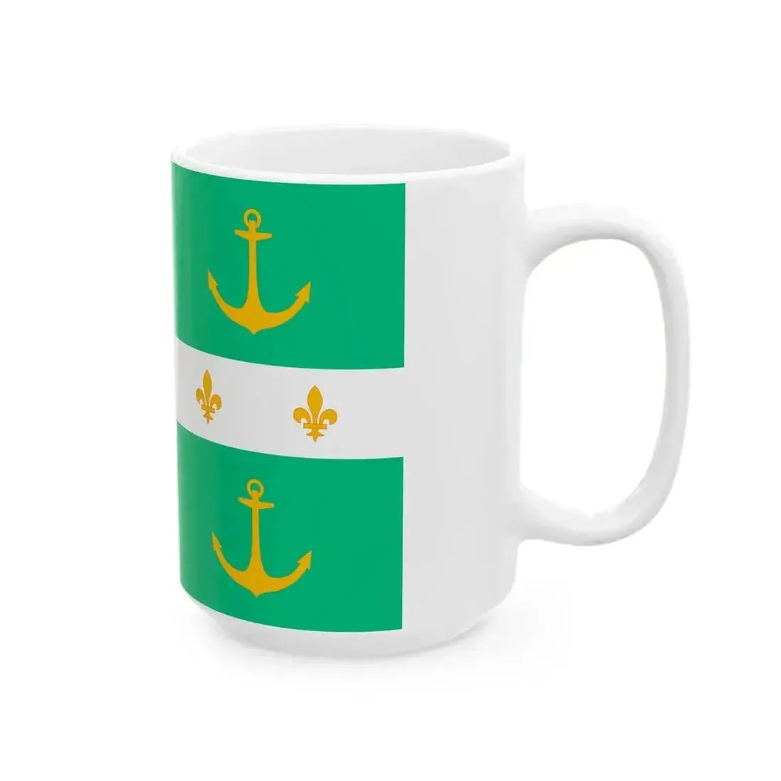 Drapeau Arsenal Rochefort (Belgium) White Coffee Mug - Go Mug Yourself