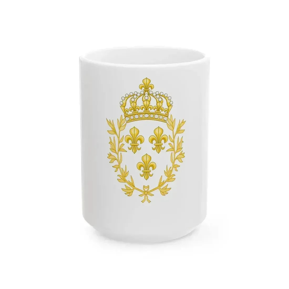 Drapeau blanc du Royaume de France 1825 autre version (France) White Coffee Mug 15oz - Go Mug Yourself