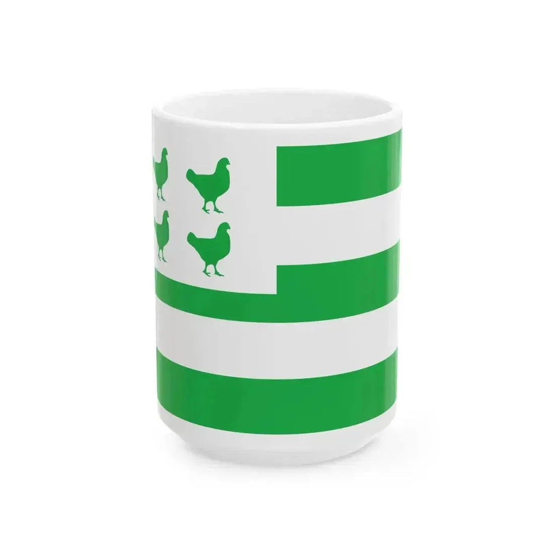 Drapeau Bresses Unies - Proposition (France) White Coffee Mug 15oz - Go Mug Yourself