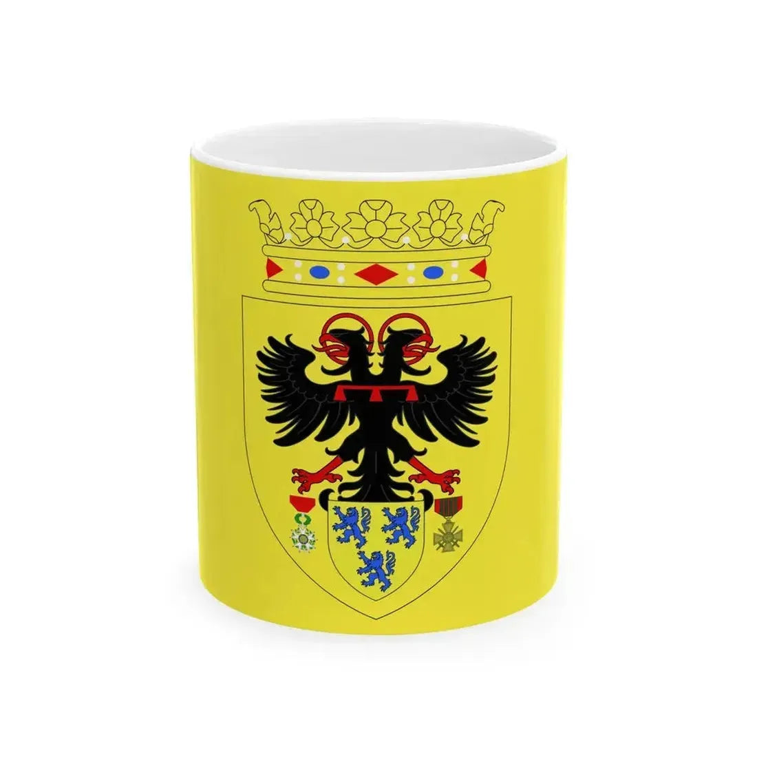 Drapeau Cambrai (France) White Coffee Mug 11oz - Go Mug Yourself