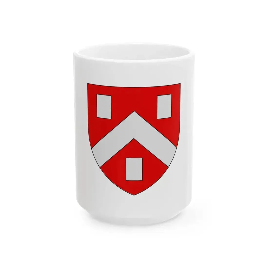 Drapeau de Cesson-Sevigne (France) White Coffee Mug 15oz - Go Mug Yourself