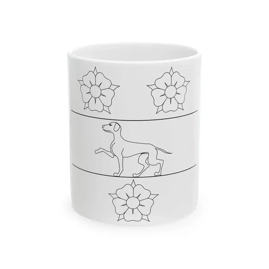 Drapeau de Jean de Michaelis (Italy) White Coffee Mug 11oz - Go Mug Yourself