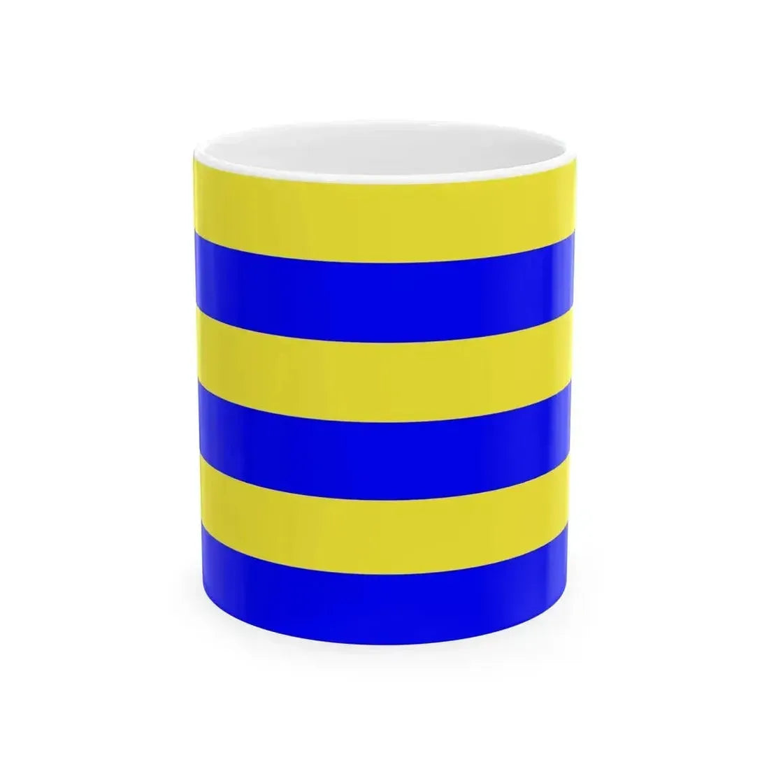 Drapeau de la commune de Mardyck 59 Nord-France (France) White Coffee Mug 11oz - Go Mug Yourself