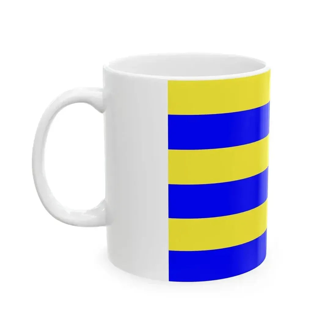 Drapeau de la commune de Mardyck 59 Nord-France (France) White Coffee Mug - Go Mug Yourself