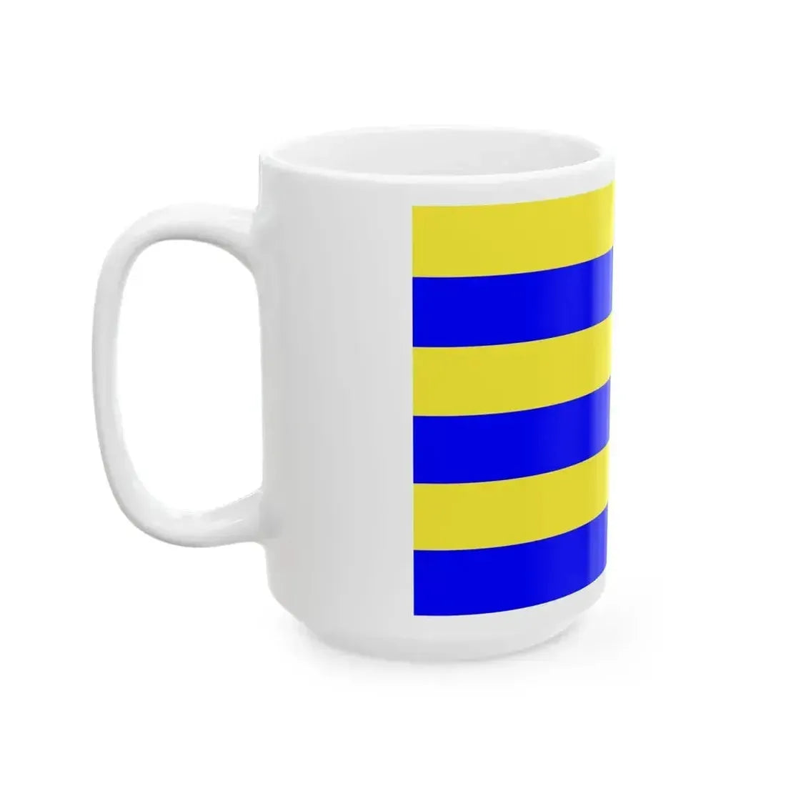 Drapeau de la commune de Mardyck 59 Nord-France (France) White Coffee Mug - Go Mug Yourself