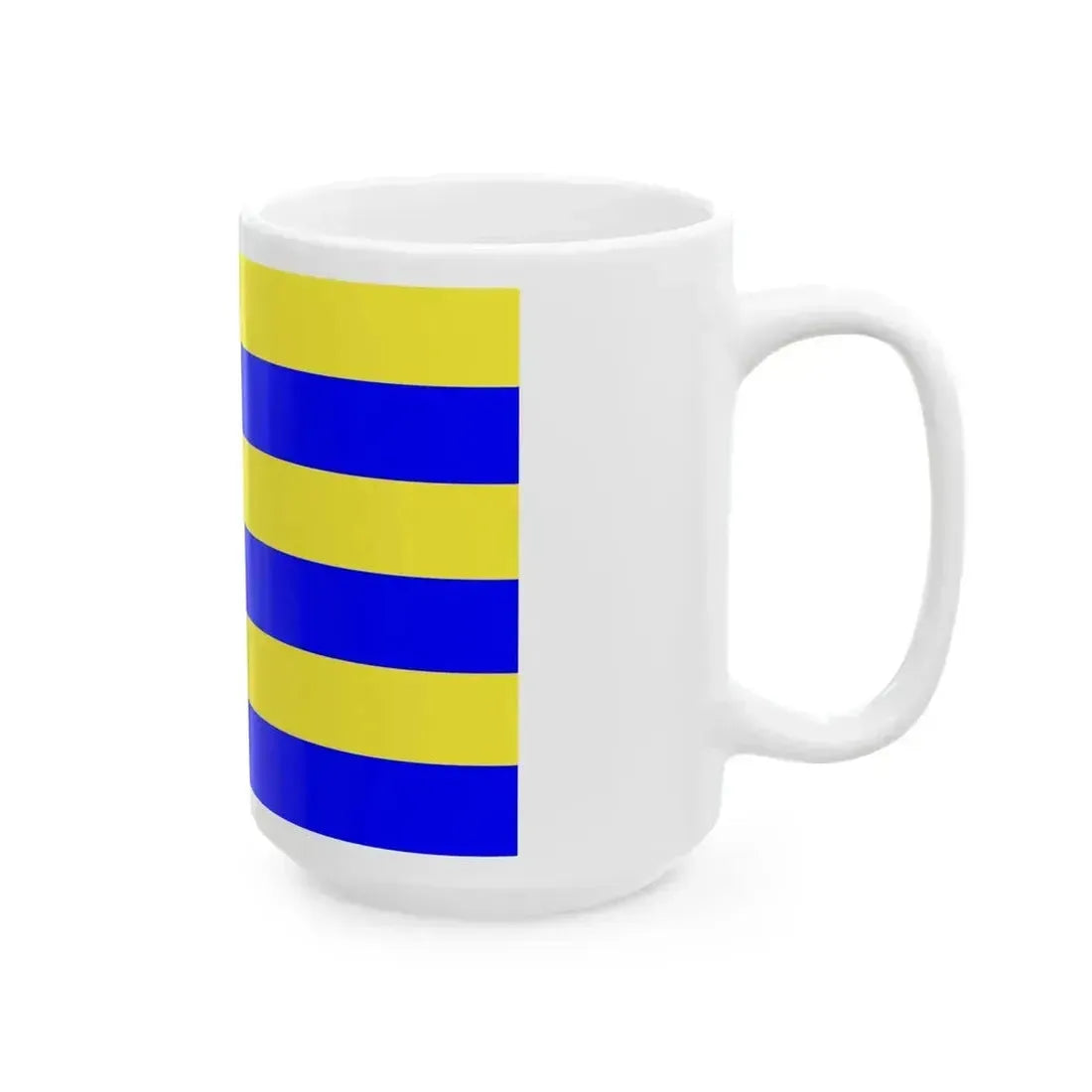 Drapeau de la commune de Mardyck 59 Nord-France (France) White Coffee Mug - Go Mug Yourself