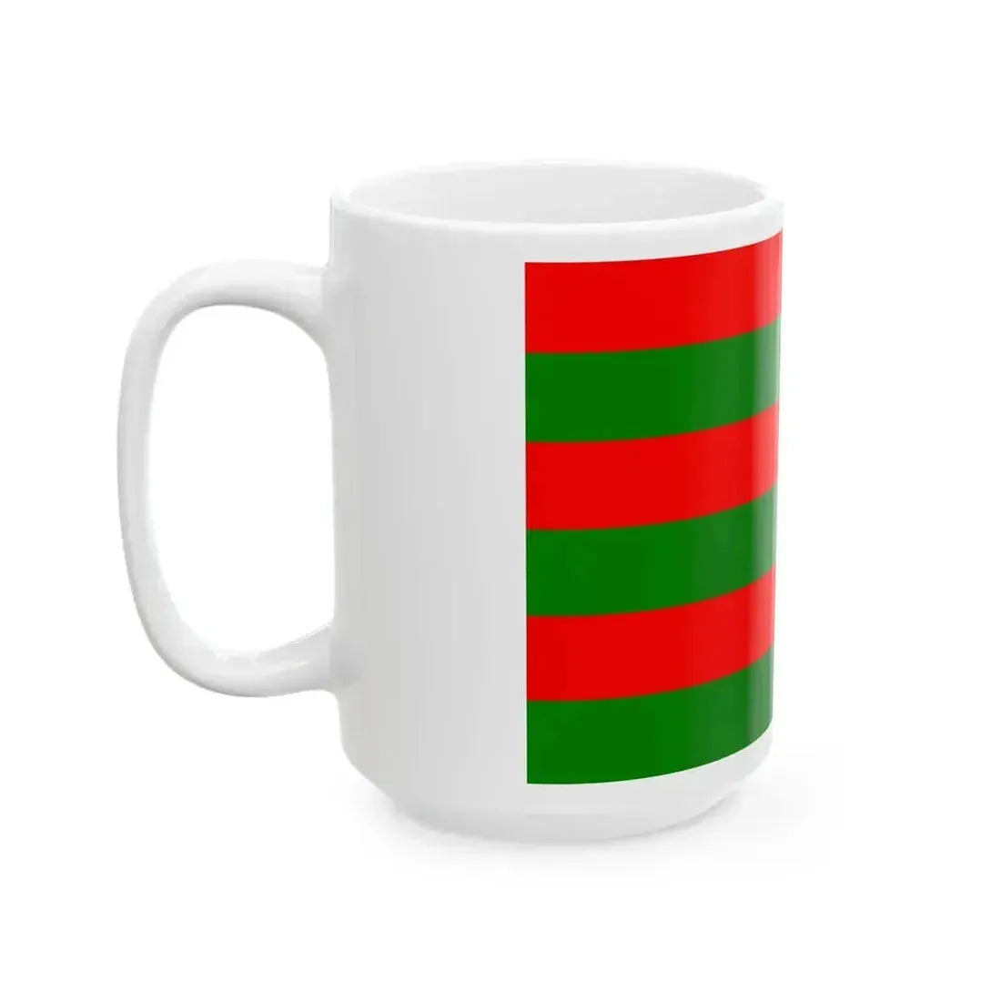 Drapeau de la commune de Rosendael 59 Nord-France (France) White Coffee Mug - Go Mug Yourself