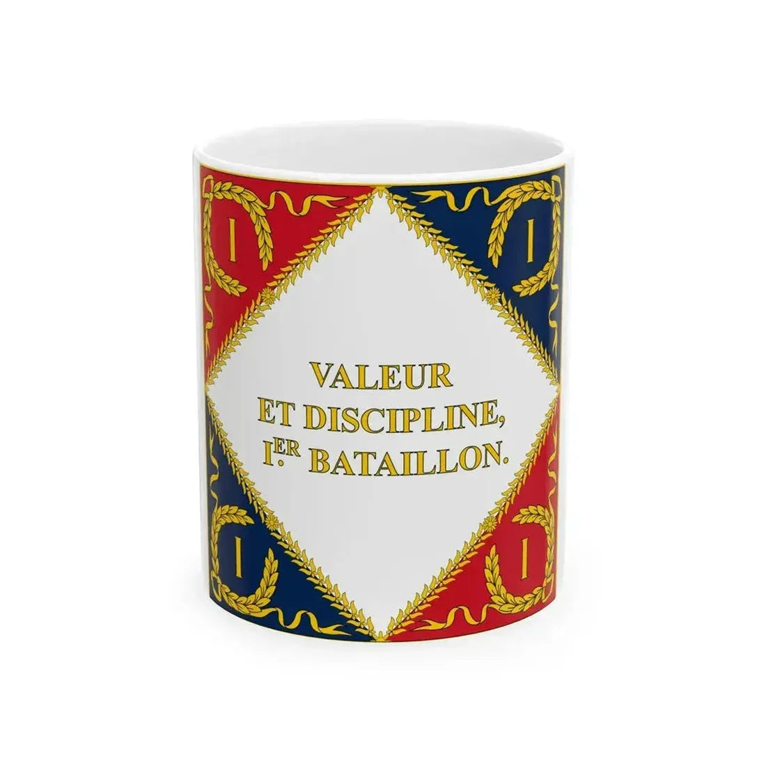 Drapeau de la Garde Imperiale 1804 Revers (France) White Coffee Mug 11oz - Go Mug Yourself