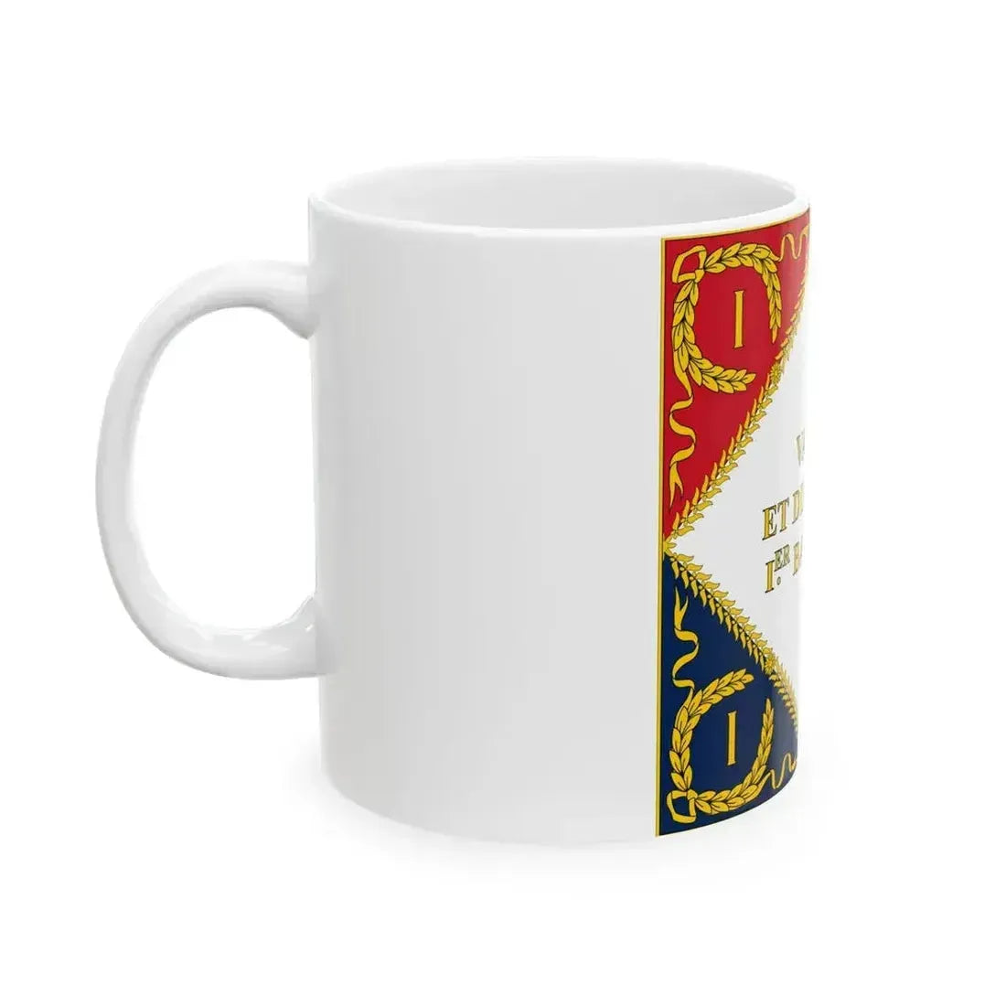 Drapeau de la Garde Imperiale 1804 Revers (France) White Coffee Mug - Go Mug Yourself