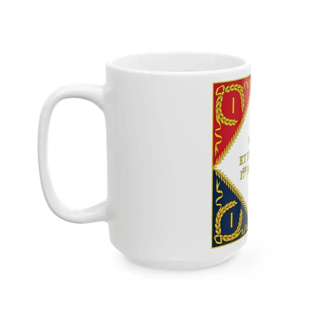 Drapeau de la Garde Imperiale 1804 Revers (France) White Coffee Mug - Go Mug Yourself