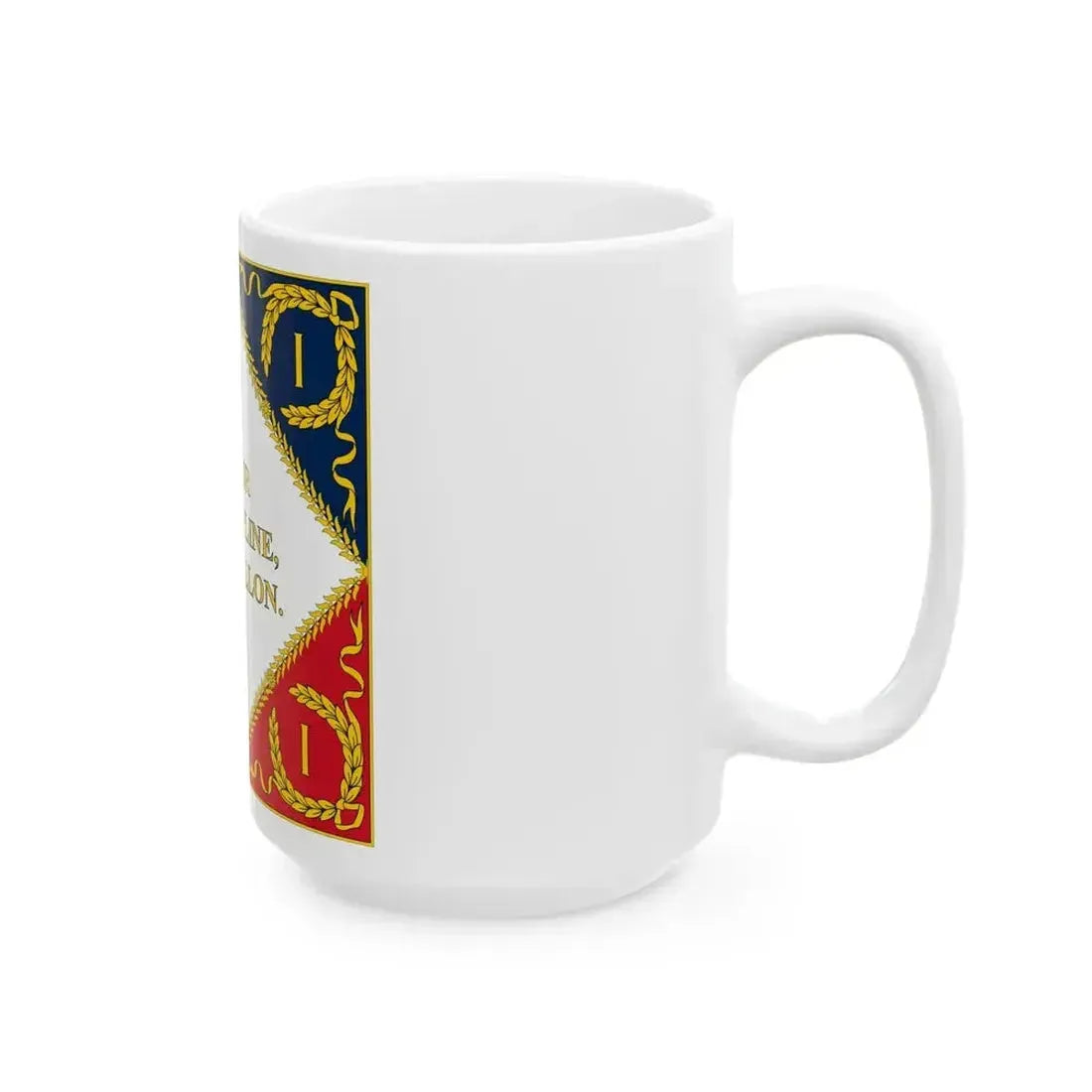 Drapeau de la Garde Imperiale 1804 Revers (France) White Coffee Mug - Go Mug Yourself