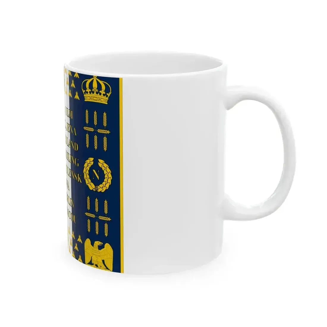 Drapeau de la Garde Imperiale 1812 Revers (France) White Coffee Mug - Go Mug Yourself