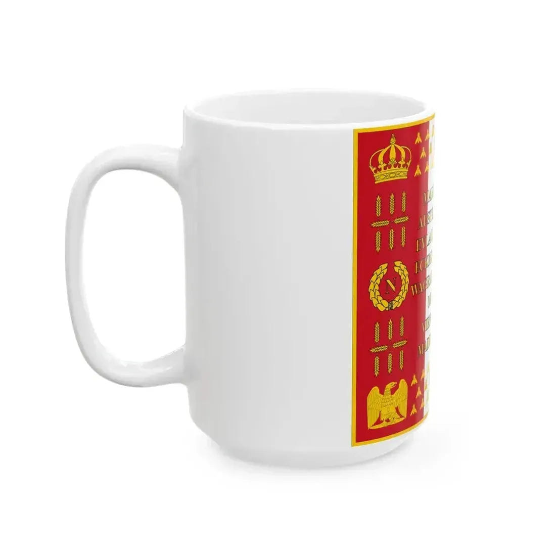 Drapeau de la Garde Imperiale 1812 Revers (France) White Coffee Mug - Go Mug Yourself
