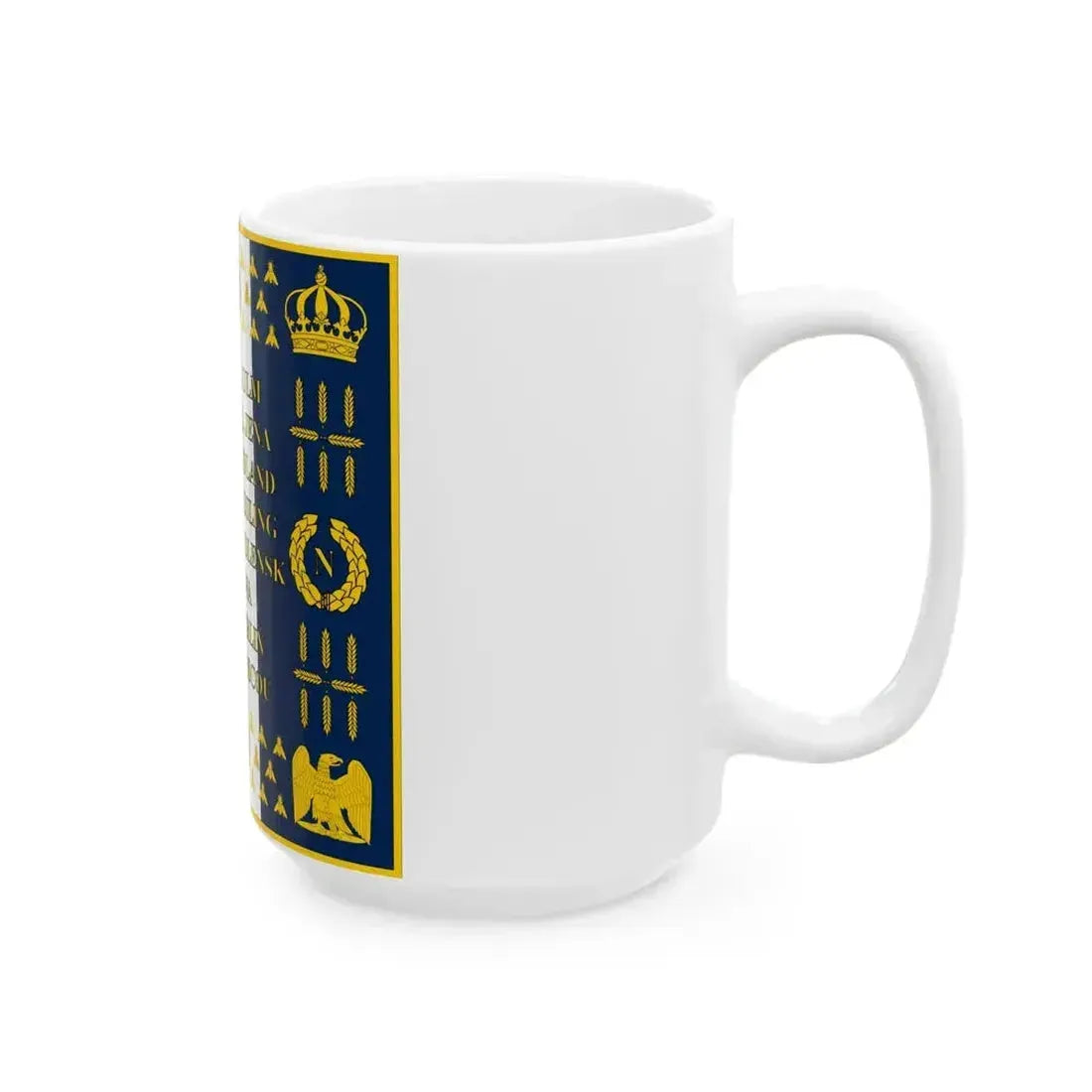 Drapeau de la Garde Imperiale 1812 Revers (France) White Coffee Mug - Go Mug Yourself