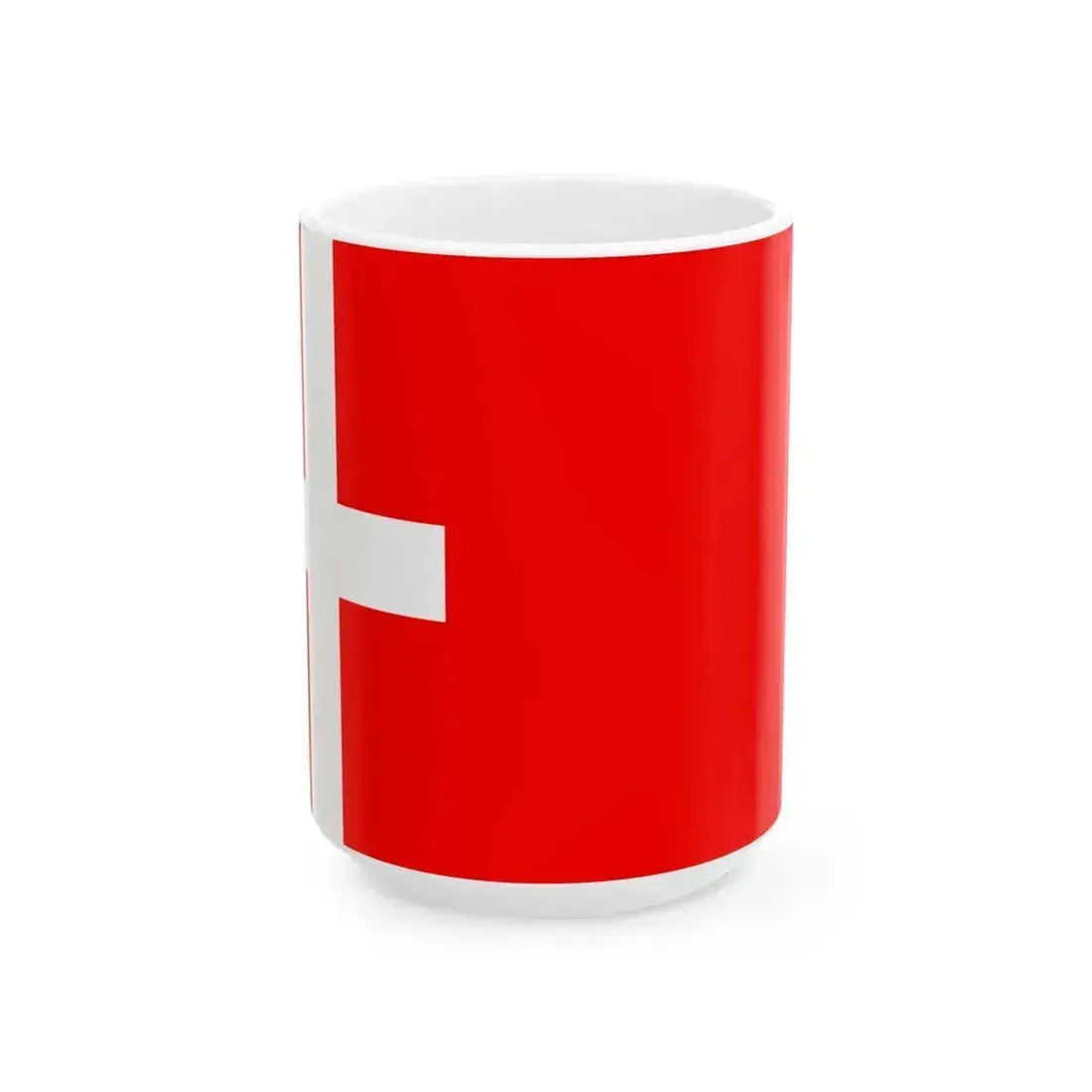 Drapeau de Montmelian (France) White Coffee Mug 15oz - Go Mug Yourself