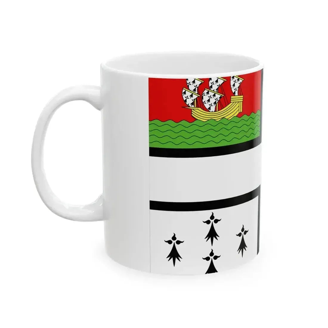 Drapeau de Nantes (France) White Coffee Mug - Go Mug Yourself