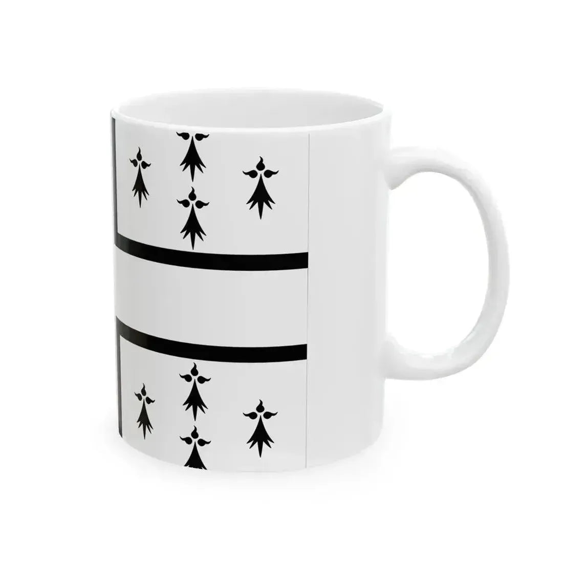 Drapeau de Nantes (France) White Coffee Mug - Go Mug Yourself