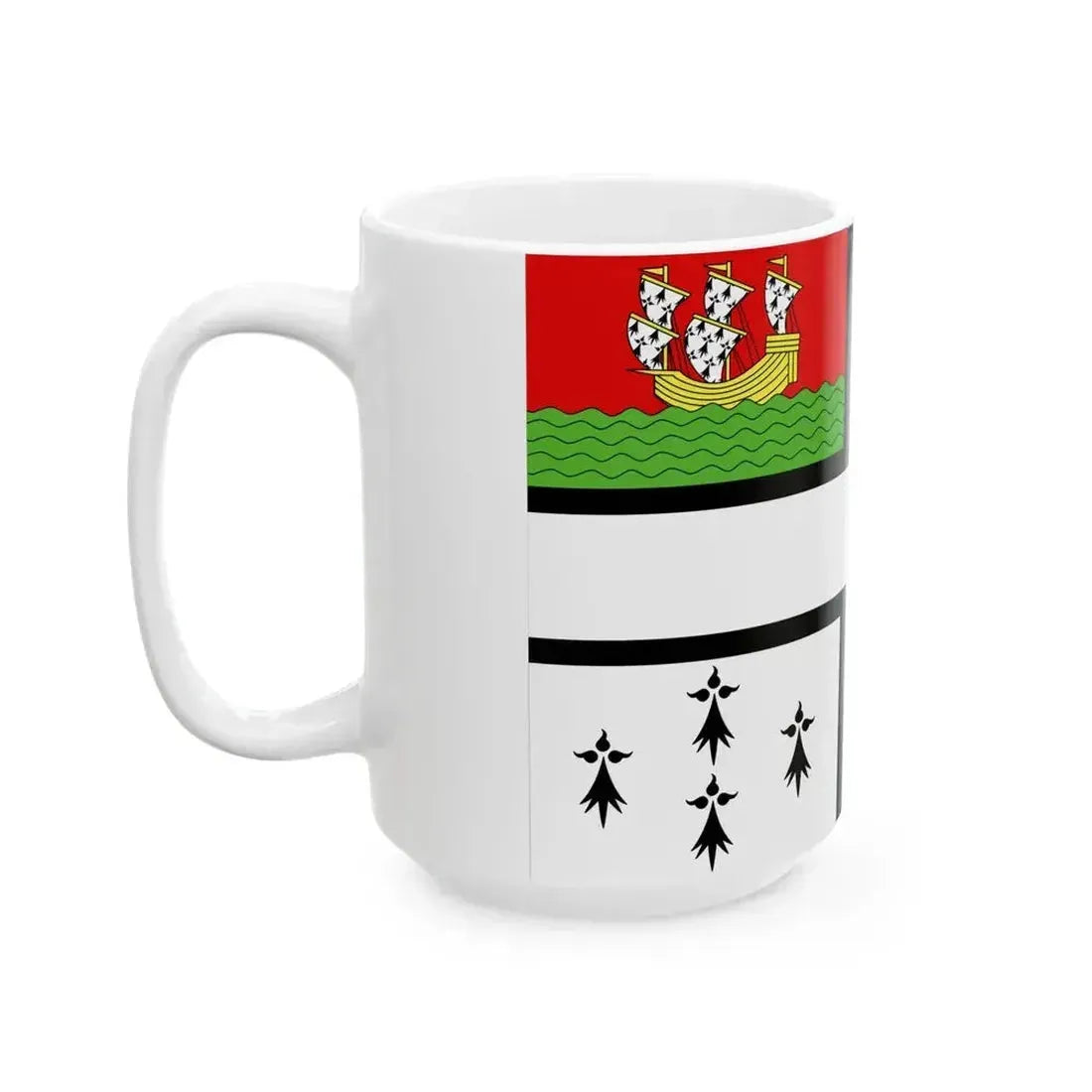Drapeau de Nantes (France) White Coffee Mug - Go Mug Yourself