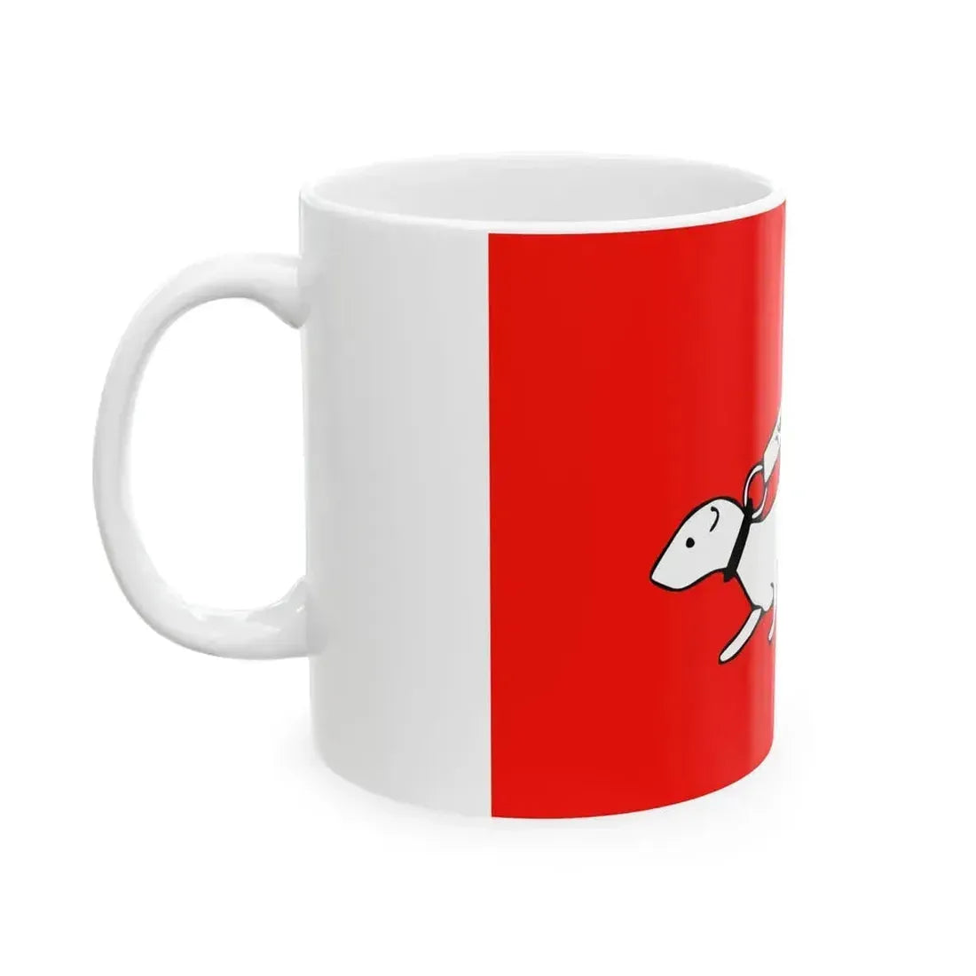 Drapeau de Vannes (Belgium) White Coffee Mug - Go Mug Yourself