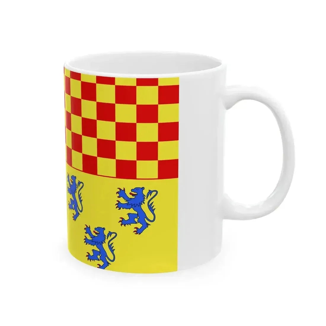 Drapeau departement fr Correze (France) White Coffee Mug - Go Mug Yourself