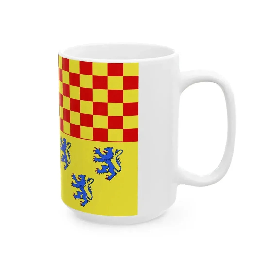Drapeau departement fr Correze (France) White Coffee Mug - Go Mug Yourself