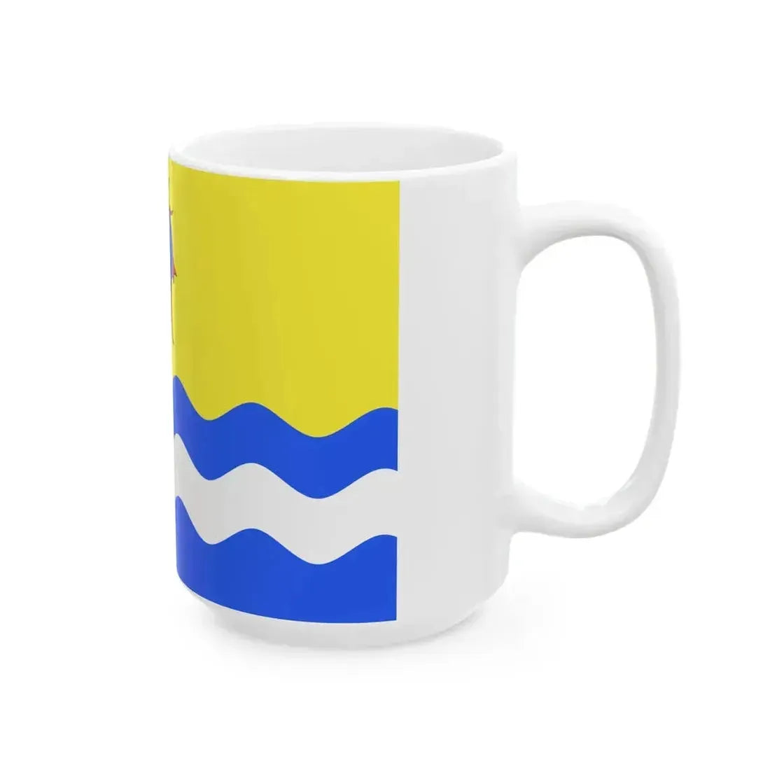 Drapeau departement fr Drome (France) White Coffee Mug - Go Mug Yourself