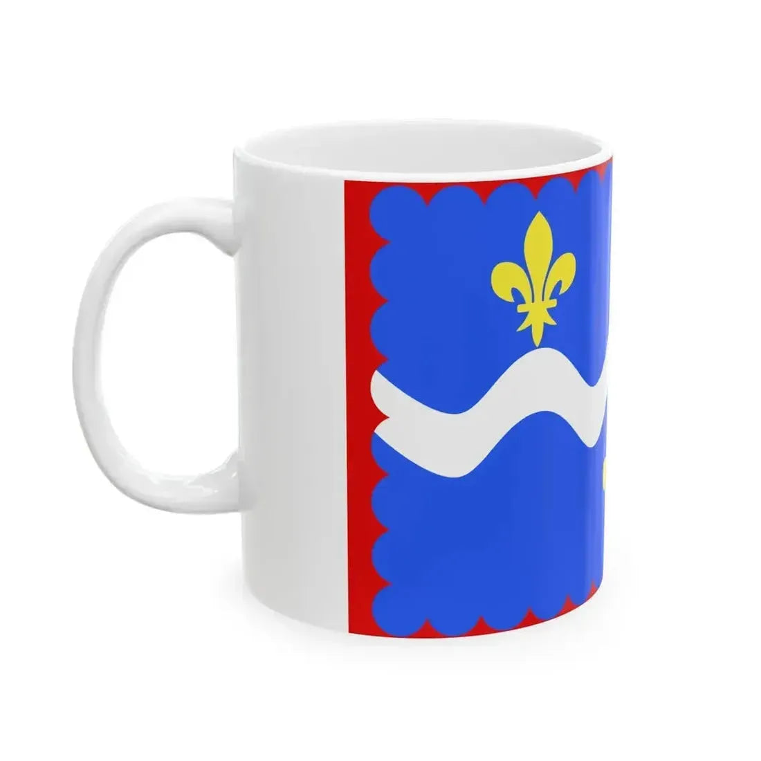 Drapeau departement fr Indre (France) White Coffee Mug - Go Mug Yourself