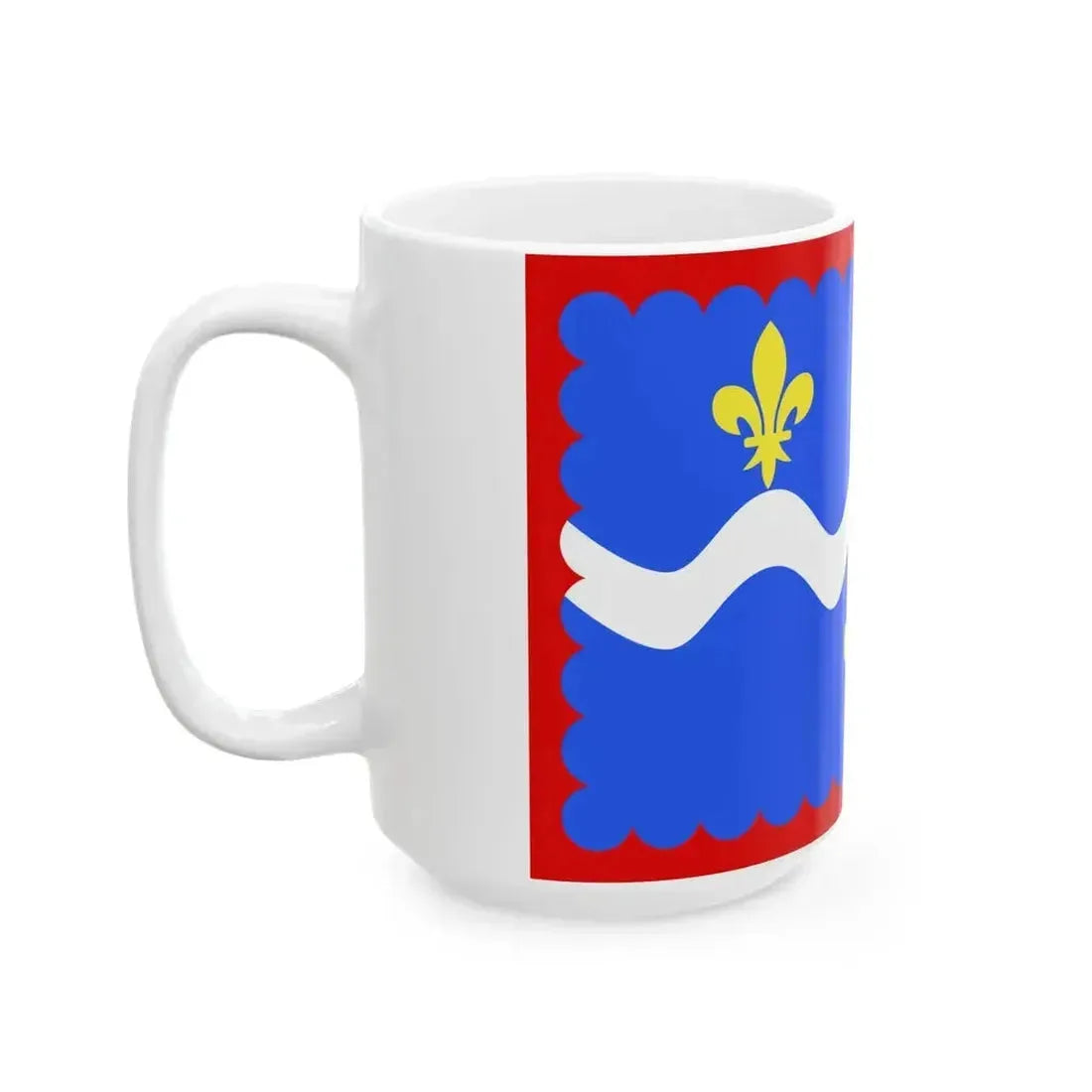 Drapeau departement fr Indre (France) White Coffee Mug - Go Mug Yourself