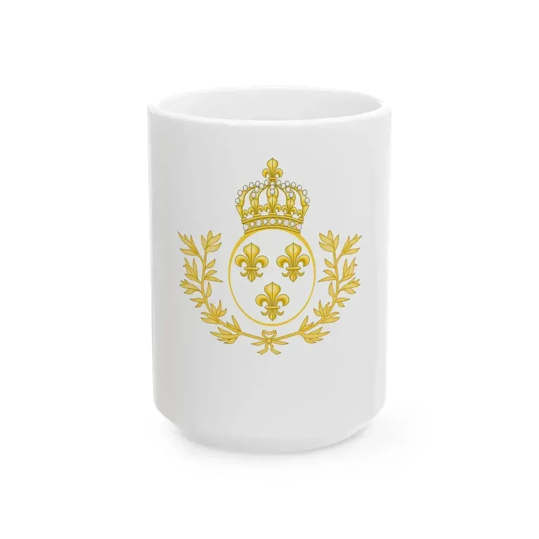 Drapeau du Royaume de France 1814-1830 variante 2 (France) White Coffee Mug 15oz - Go Mug Yourself