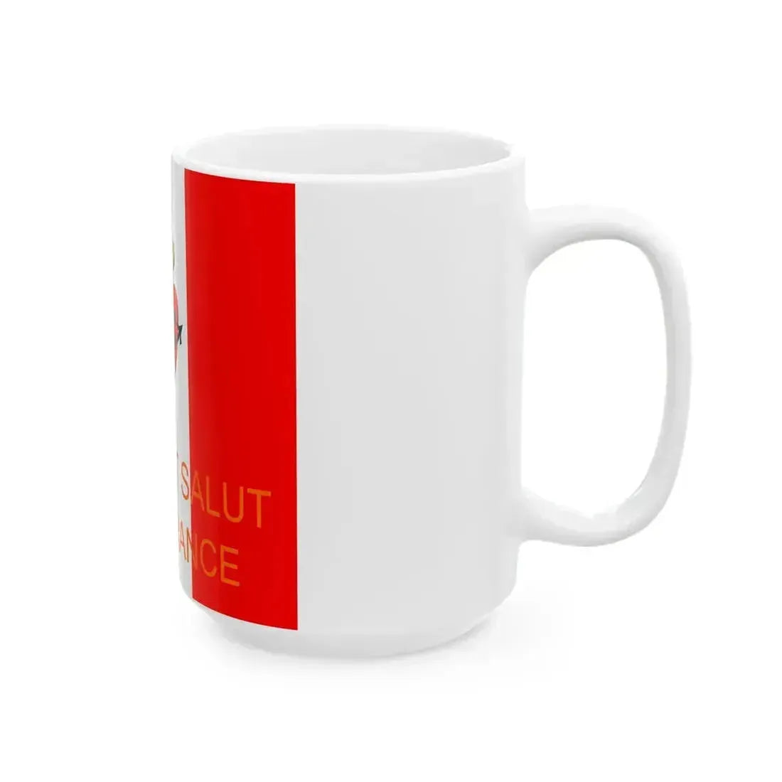Drapeau esf (France) White Coffee Mug - Go Mug Yourself