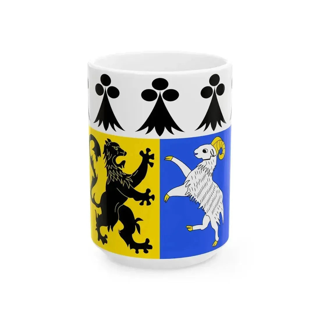 Drapeau Finistere (France) White Coffee Mug 15oz - Go Mug Yourself