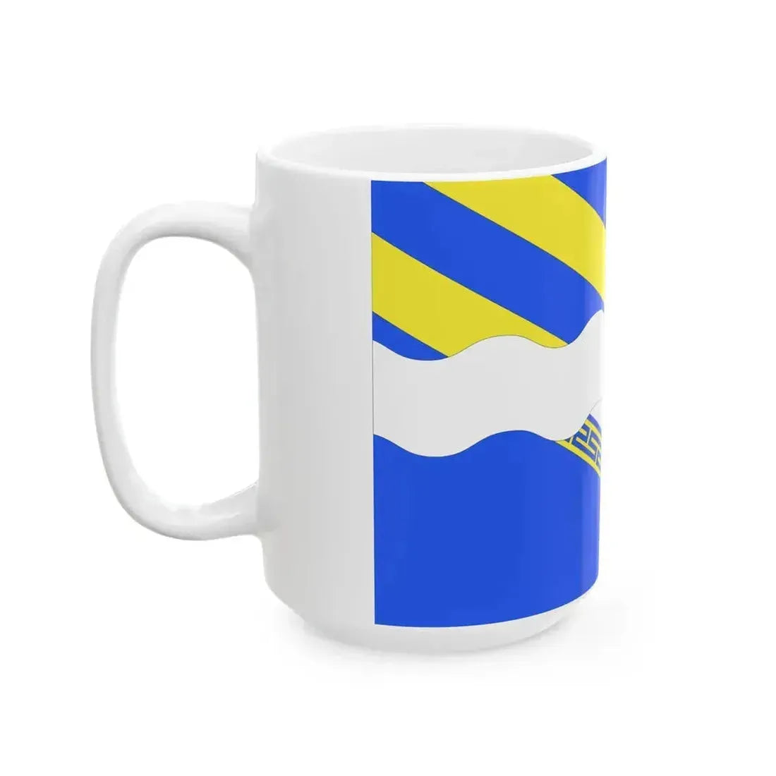 Drapeau fr departement Aisne (France) White Coffee Mug - Go Mug Yourself