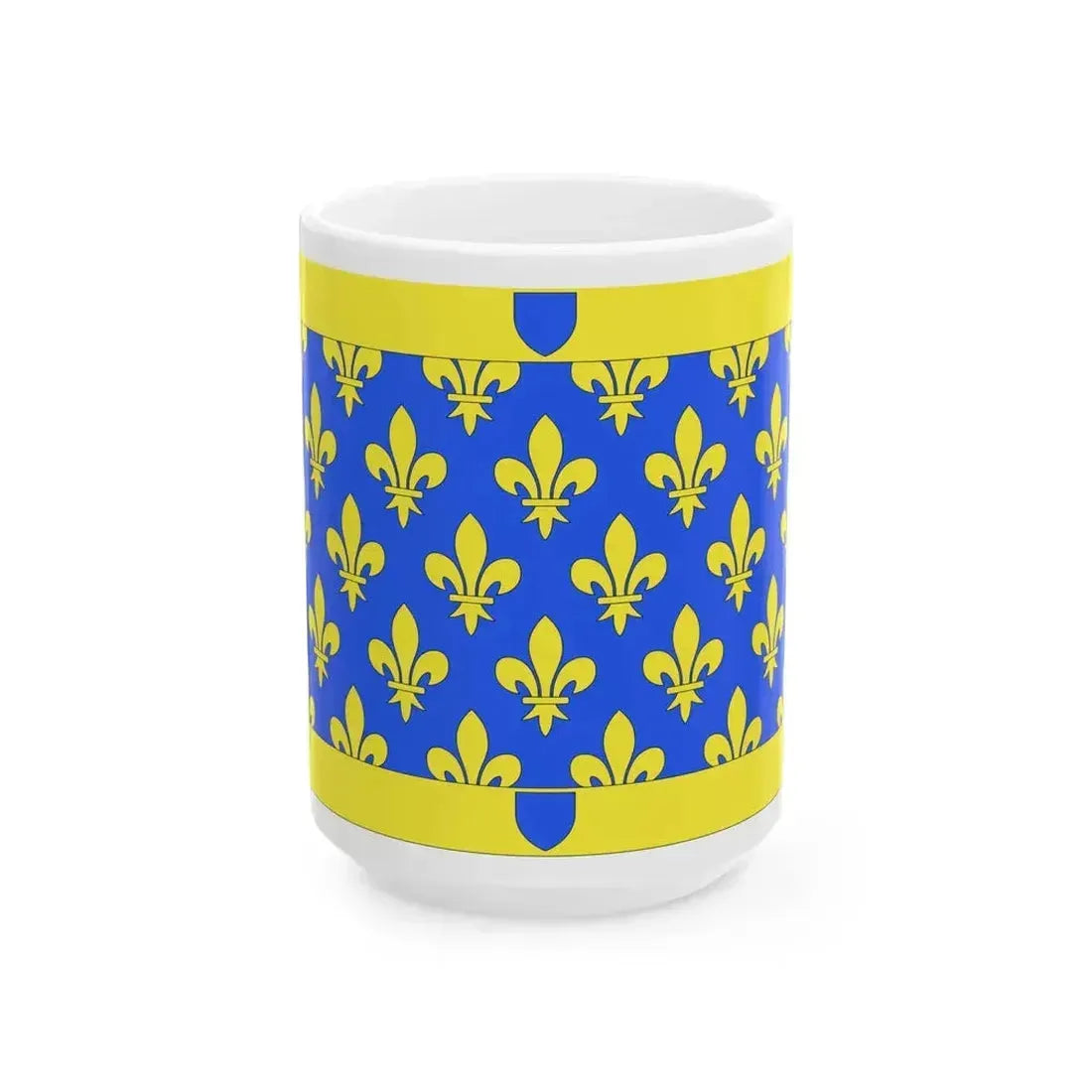 Drapeau fr departement Ardeche (France) White Coffee Mug 15oz - Go Mug Yourself