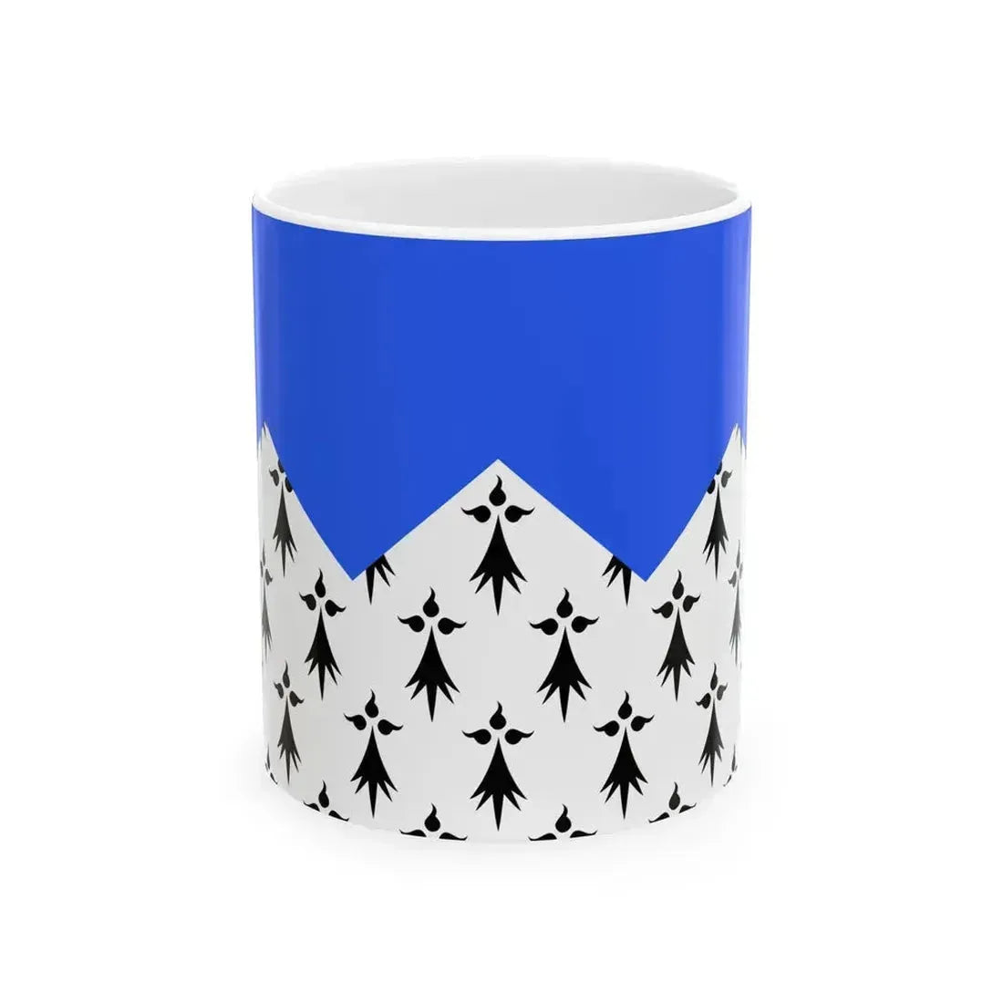 Drapeau fr departement Cotes-dArmor (France) White Coffee Mug 11oz - Go Mug Yourself