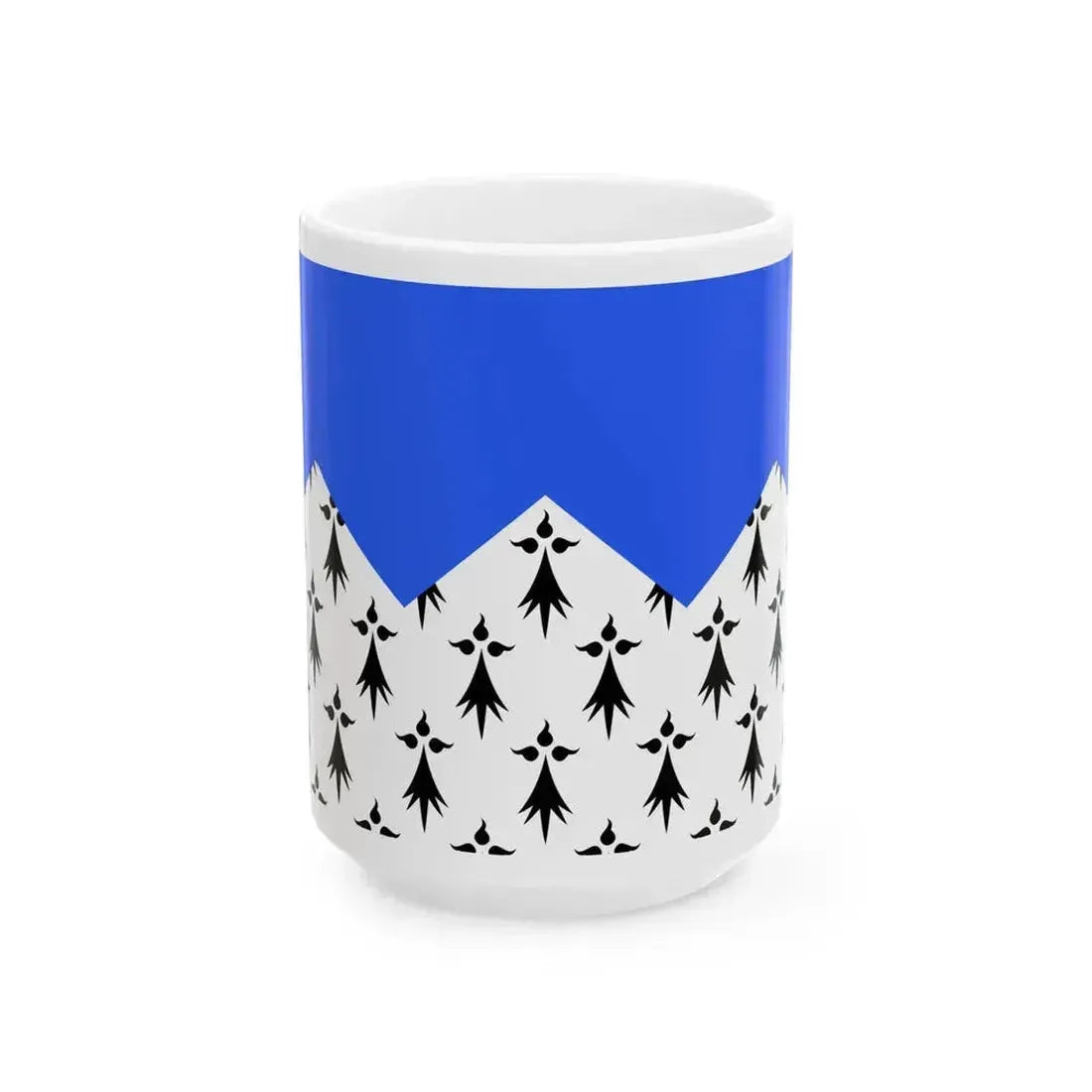 Drapeau fr departement Cotes-dArmor (France) White Coffee Mug 15oz - Go Mug Yourself